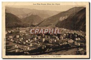 Old Postcard Digne Les Bains Vue Generale