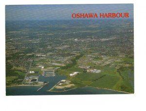Oshawa Harbour, Ontario, Large 5 X 7 inch Postcard Oakman Aerial