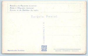 RPPC Exposicion Internacional BARCELONA, SPAIN Exposition at Night 1929 Postcard