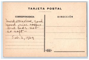 1929 Alhambra Palace Hotel Casino-Granada Spain Antique Posted Postcard