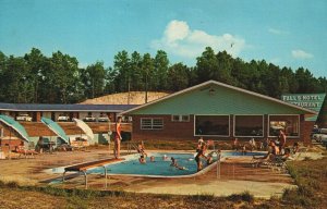 USA Falls Motel Restaurant Parkers Lake Kentucky Chrome Postcard 03.89