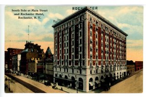 NY - Rochester. Main Street, South Side & Rochester Hotel