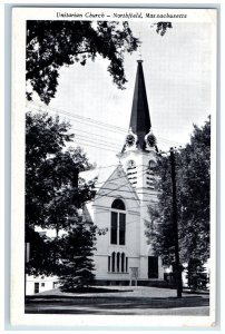 c1940's Unitarian Church Northfield MA Merrimack Postcard Co Postcard