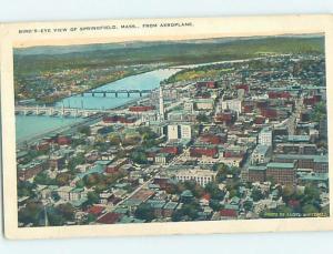 W-Border PANORAMIC VIEW Springfield Massachusetts MA i1382