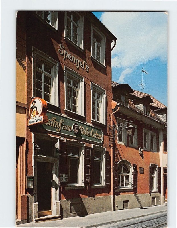 Postcard Roter Ochsen, Heidelberg, Germany