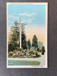 The Cemetery Cross Franciscan Monastery Washington DC Litho Postcard H2175081559