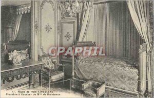 Old Postcard Palace of Fontainebleau House of Madame de Maintenon Sunset