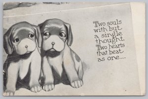 Animal~Puppies~2 Souls With But Single Thought~2 Hearts That Beat As 1~1910 PC