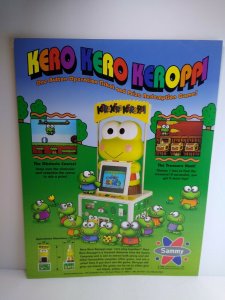 Kero Dero Deroppi Arcade Game Flyer Sammy 1994 Vintage Artwork 8.5 x 11 