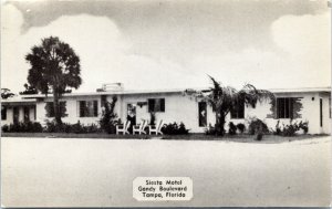 postcard FL - Siesta Motel, Gandy Boulevard, Tampa