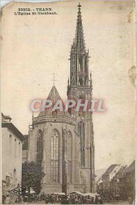 Postcard Modern 23852 thann the church st thiebaut