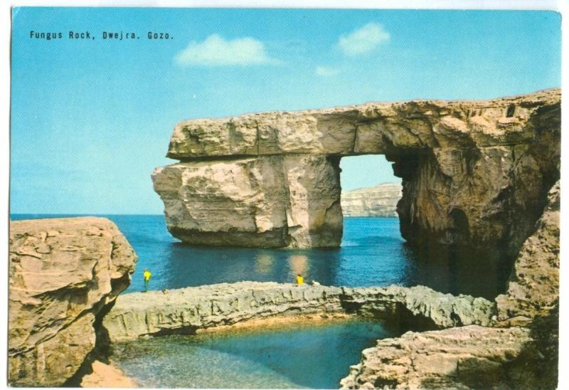 Malta, Fungus Rock, Dwejra, Gozo, used Postcard