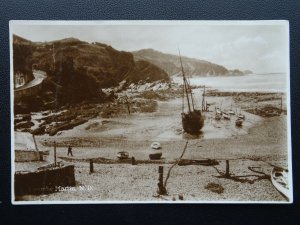 Devon COOMBE MARTIN N.D. Showinf Tide Out & Sailing Ship  - Old RP Postcard