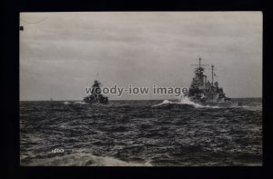 na8937 - Royal Navy Battleships - HMS Rodney & Nelson in 1925 - photocard