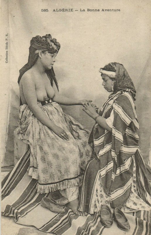 PC CPA ETHNIC NUDE FEMALE TYPE, ALGERIA Vintage Postcard (b5453)