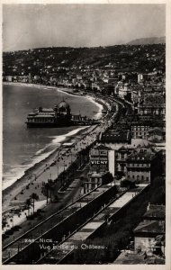 Nice Vue Prise Du Chateau  France Postcard