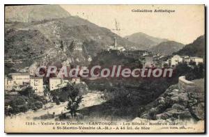 Postcard Old Route Lantosque the Hotels Nice At Saint Martin Vesubie