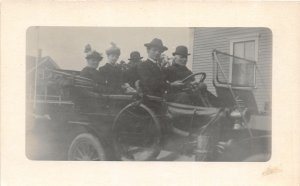 H81/ Early Automobile Auto People Interesting RPPC Postcard c1910 169