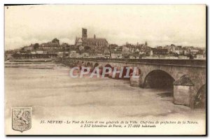 Old Postcard Nevers Pont De Loire And Vue Generale De La Ville