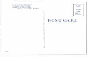 1950s/60s The Olde Board Restaurant, Burlington, VT Postcard