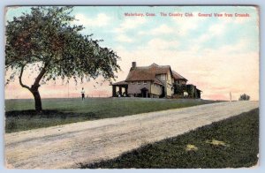 1910's WATERBURY CONNECTICUT*CT*THE COUNTRY CLUB VIEW FROM THE GROUNDS POSTCARD