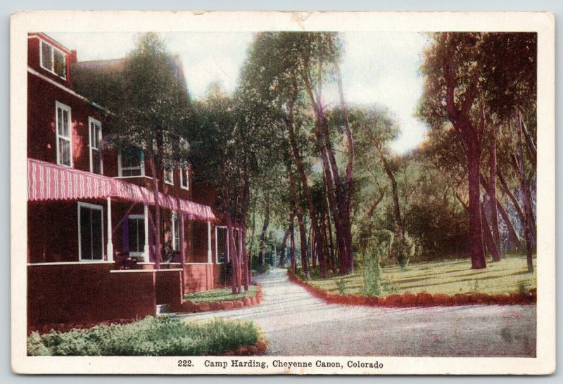 Cheyenne Canon Colorado~Camp Harding Lodge~Historically Tents & Cabins~1910 PC