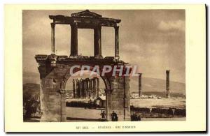 Postcard Ancient Greek Art Athens Arc D & # 39Adrien