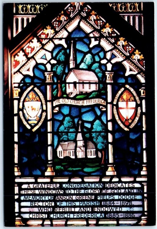 Postcard - Vestibule Window at Christ Church, Frederica, St. Simons Island, GA