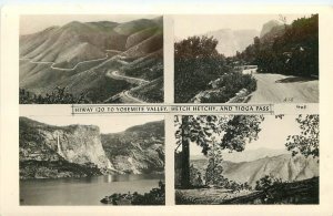 RPPC Postcard California Yosemite Tioga Pass Hetch Hetchy 1940s 23-8930