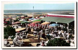 Deauville - Plage Fleurie - Lazing on the Beach - Old Postcard