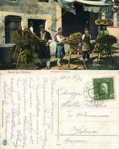 bosnia and herzegovina, Turkish Simit Sellers (1914) Postcard