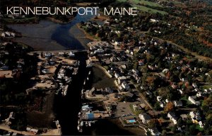 Maine Kennebunkport Aerial View Showing Kennebunk River At Low Tide