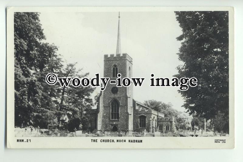cu1875 - St. Andrew's Church & Cemetry in Much Hadam, Hertfordshire - Postcard