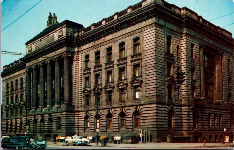 Youngstown OH Mahoning County Court House Postcard unused 1950s