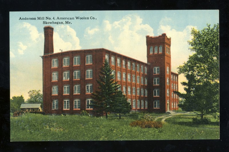 Skowhegan, Maine/ME Postcard, Anderson Mill No. 4, American Woolen Company