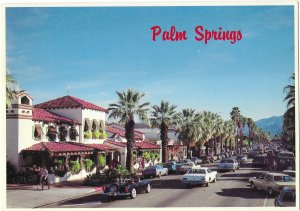 Palm Springs California Palm Canyon Drive Looking South Continental Size