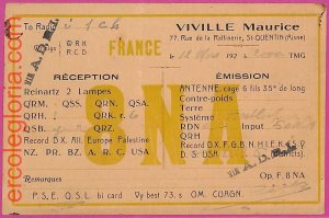 ak1718 - France - RADIO CARD - 1920's  -  SAINT QUENTIN Aisne