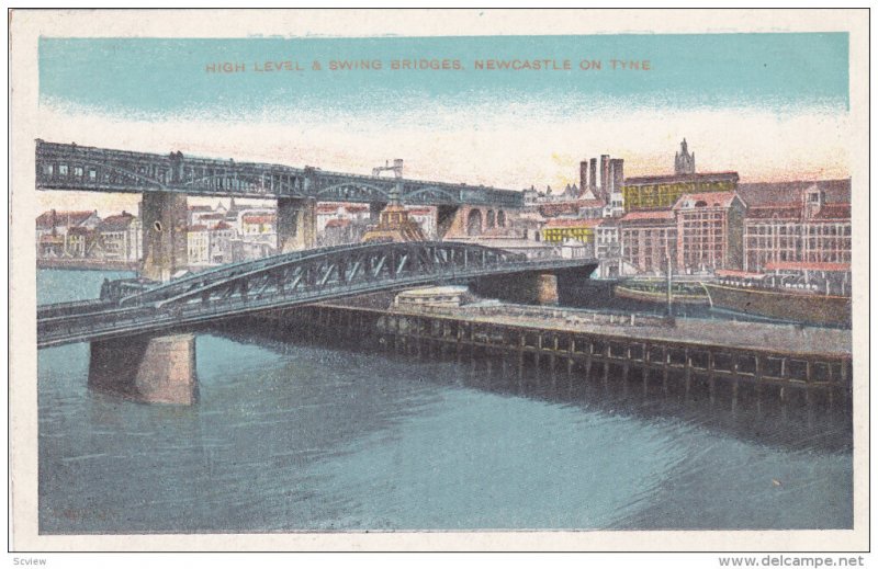 High Level & Swing Bridges, Newcastle-on-Tyne, Northumberland, England, Unite...