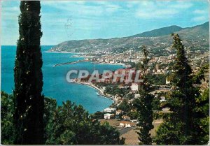 Postcard Modern San Remo Riviera Panorama of rising