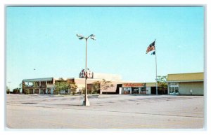 FORT WAYNE, Indiana IN ~ Shopping Mall GLENBROOK CENTER Walgreens 1960s Postcard