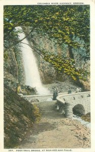 Foot Bridge at Wah-Kee-Na Falls, Columbia River Hwy, OR