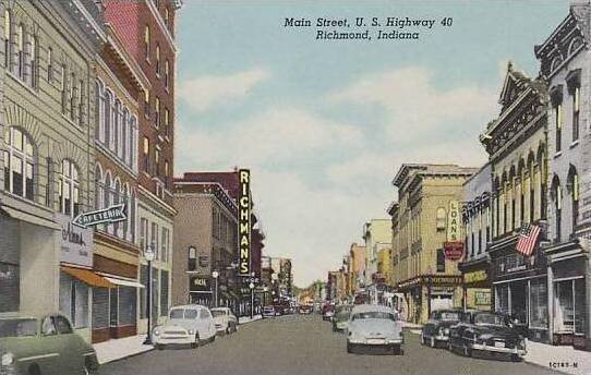 Indiana Richmond Main Street Curteich