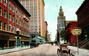 C.1910 Madison Street Toledo, OH Vintage Post Card Cars P18