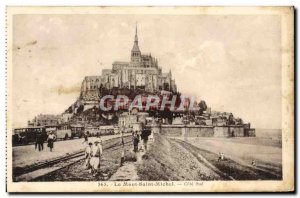 Old Postcard Mont Saint Michel Cote Sud