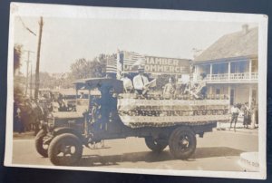 Mint USA Real Picture Postcard Chamber Of Commerce Parade Truck 