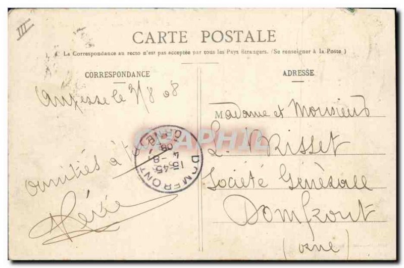 Former Bank Post Card Auxelle Laa new Caisse d & # 39Epargne