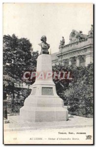 Old Postcard Auxerre Statue of Mary & # 39Alexandre