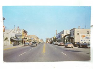 Burton Heights Shopping District Division Ave Grand Rapids Michigan Vtg Postcard