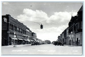 Auburn Nebraska RPPC Photo Postcard Central Ave. Exterior Building 1950 Vintage