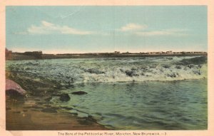 Vintage Postcard 1930's The Bore Petitcodiac River Moncton New Brunswick Canada